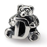 Letter D Bead - Sterling Silver QRS712D, MPN: QRS712D, 883957726694