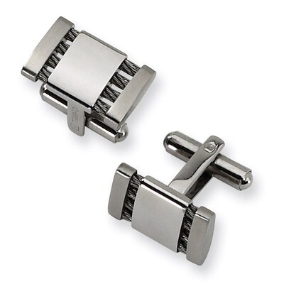 Cufflinks - Stainless Steel SRC105 by Chisel, MPN: SRC105, 883957737386