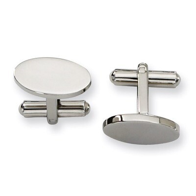 Cufflinks - Stainless Steel SRC122 by Chisel, MPN: SRC122, 883957747125