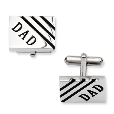 Dad Cufflinks - Stainless Steel SRC214 by Chisel, MPN: SRC214, 883957027586