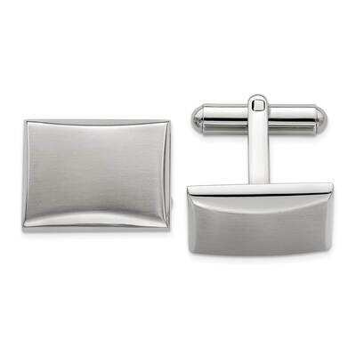 Brushed Cufflinks Stainless Steel Polished SRC308, MPN: SRC308, 886774621876