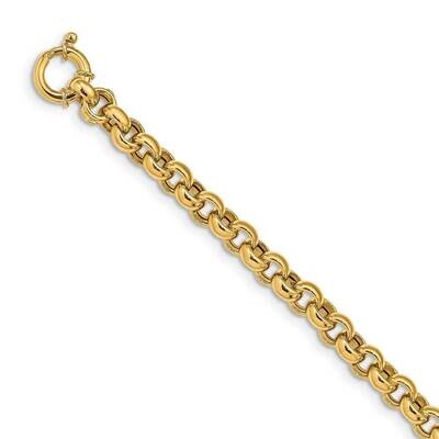 Fancy Rolo Link Bracelet 14k Gold Polished  SF2606-7.5, MPN: SF2606-7.5, 191101981753