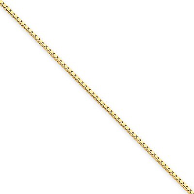 1.0mm Box Chain 16 Inch 14k Gold BOX100-16, MPN: BOX100-16, 883957343570
