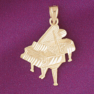 Dazzlers Jewelry Piano Pendant Necklace Charm Bracelet in Yellow, White or Rose Gold 6193, MPN: DZ-…