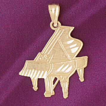 Dazzlers Jewelry Piano Pendant Necklace Charm Bracelet in Yellow, White or Rose Gold 6192, MPN: DZ-…
