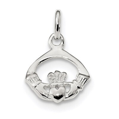 Claddagh Charm Sterling Silver Polished QC9250, MPN: QC9250, 886774022260