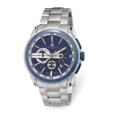 Charles Hubert Stainless Steel Chronograph Blue Dial Watch  XWA6036, MPN: XWA6036, 848870009231