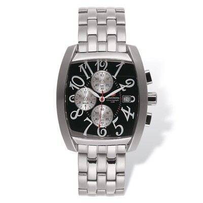 Mens Mountroyal Chronograph Stainless Steel Black Calendar Watch XWA1216, MPN: XWA1216, 886774378831