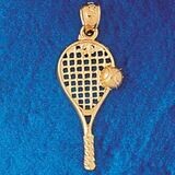 Dazzlers Jewelry Tennis Racket Pendant Necklace Charm Bracelet in Yellow, White or Rose Gold 3295, …