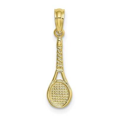 Tennis Racquet Pendant 10k Gold 10K3564, MPN: 10K3564,