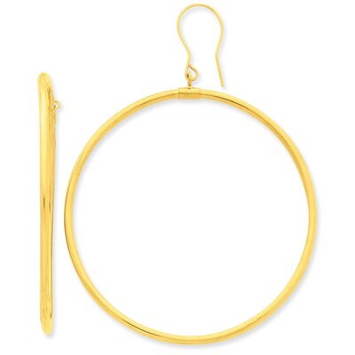 Tube Hoop Dangle Earrings 14k Gold TE510, MPN: TE510, 883957290782
