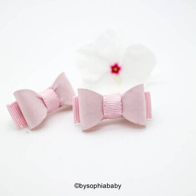 Newborn Baby Bow Light Pink Baby Bow Pink Baby Hair Bow Small Baby Bow Hair Clip Flower Girl Baby S…