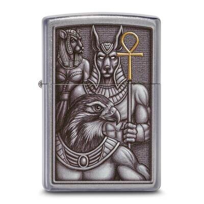 Zippo Street Chrome Egyptian Gods Lighter GM25821, MPN: GM25821, 191693198676