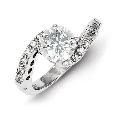 Ring Sterling Silver Diamond QR1351, MPN: QR1351, 883957181004