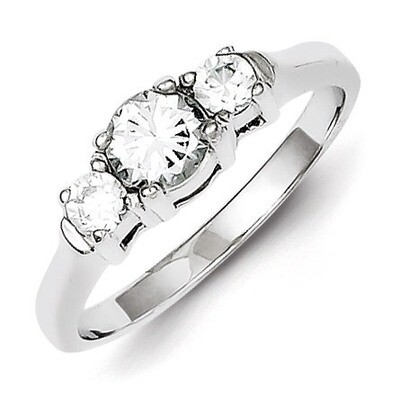 Ring Sterling Silver Diamond QR1320, MPN: QR1320, 883957180564