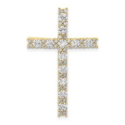 Si1/Si2, Ghi, Latin Cross Pendant 10k Gold Lab Grown Diamond PM4980-100-0YLG, MPN: PM4980-100-0YLG,…