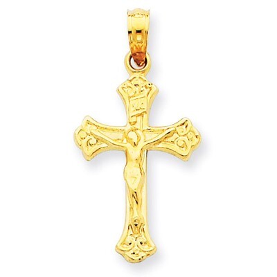 INRI Crucifix Charm 14k Gold C3917, MPN: C3917, 637218016532