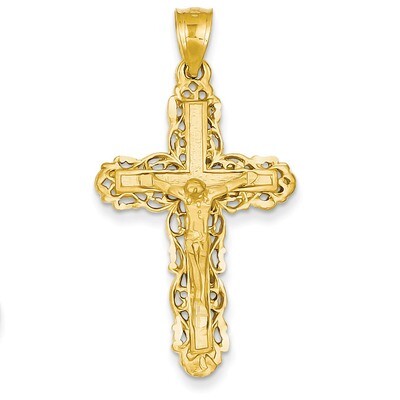 Crucifix Charm 14k Gold C152, MPN: C152, 883957393810