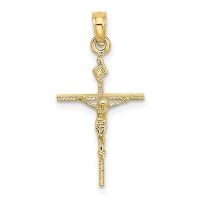 Inri Crucifix Charm 10k Gold 10K8463, MPN: 10K8463,