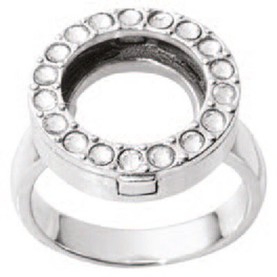 Nikki Lissoni Interchangeable Ring with Swarovski Stones Silver-Plated Size 7 R1005S7, MPN: R1005S7…