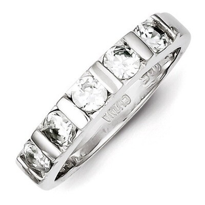 Ring Sterling Silver Diamond QR1301, MPN: QR1301, 883957180359
