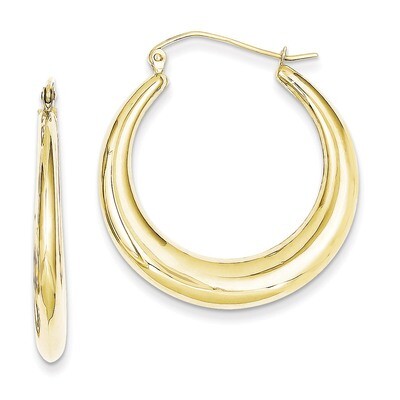 Polished Hollow Classic Earrings 10k Gold 10ER139, MPN: 10ER139, 883957895161