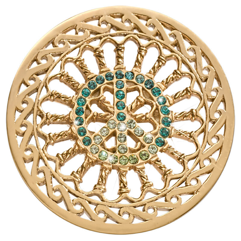 Nikki Lissoni Green Peace Gold-Plated 43mm Coin C1554GL, MPN: C1554GL, 8718819234425