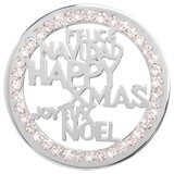 Nikki Lissoni Happy Xmas Silver-Plated 43mm Coin C1289SL, MPN: C1289SL, 8718627467824