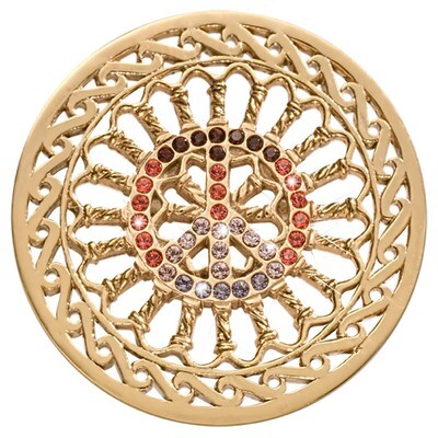 Nikki Lissoni Red Peace Gold-Plated 43mm Coin C1555GL, MPN: C1555GL, 8718819234432