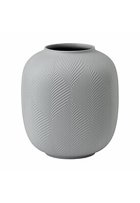 Wedgwood Folia Jasper Rounded Vase Dove Grey 8.3 Inch 1056993, MPN: 1056993, 701587441865