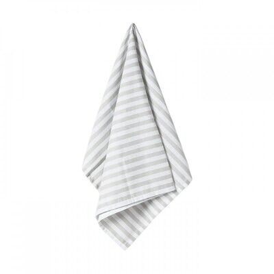 Casafina Kitchen Towels Stripes Dove Set of 3 Kitchen Towels Cotton CFT0073-STGY, MPN: CFT0073-STGY…