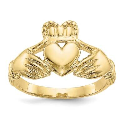 Men&#39;s Claddagh Ring 10k Gold 10K4776, MPN: 10K4776, 191101726163