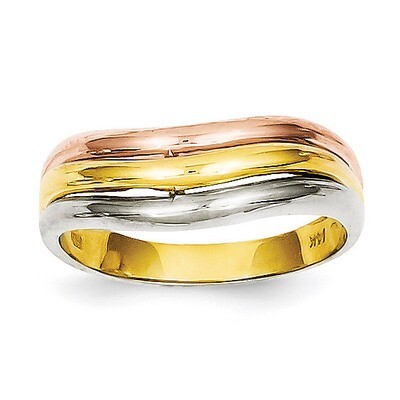 Fancy Ring 14k Tri-Color Gold K3864, MPN: K3864, 191101180118