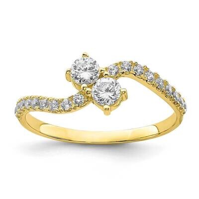 Fancy Ring 10k Gold CZ Diamond 10C1408, MPN: 10C1408, 883957329246