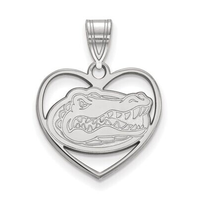 University of Florida Pendant in Heart Sterling Silver SS017UFL, MPN: SS017UFL, 886774705897