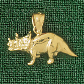 Dazzlers Jewelry Dinosaur Pendant Necklace Charm Bracelet in Yellow, White or Rose Gold 2279, MPN: …