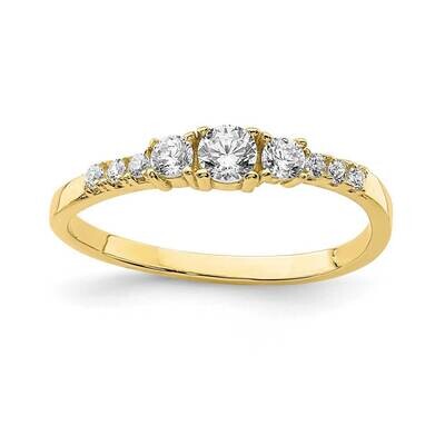 Fancy Child&#39;s Ring 10k Gold CZ Diamond 10C1388, MPN: 10C1388, 883957894874