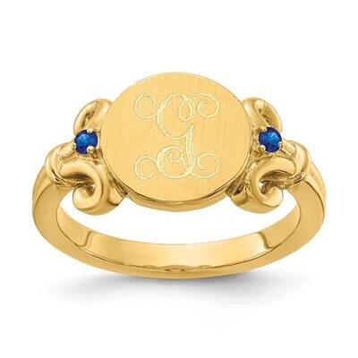Fancy Ring with Birthstones with Engraving 14k Gold XNR84Y, MPN: XNR84Y, 196904015353