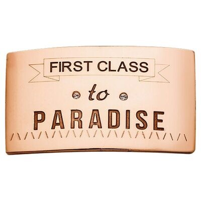 Nikki Lissoni Rose Gold-plated Large Tag of 34 x 19 mm First Class To Paradise T1001RGL, MPN: T1001…