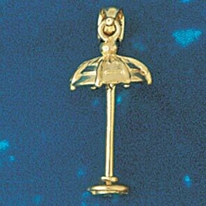 Dazzlers Jewelry Umbrella Pendant Necklace Charm Bracelet in Yellow, White or Rose Gold 1476, MPN: …