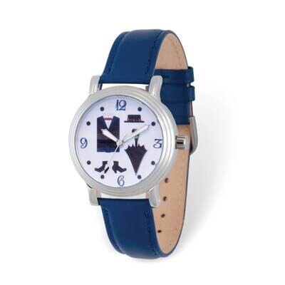 Disney Mary Poppins Umbrella Blue Leather Adult Watch XWA6268, MPN: XWA6268, 842885108507