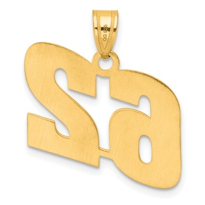 Block Number 62 Pendant 14k Gold Polished BN62, MPN: BN62, 196904076996