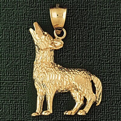 Dazzlers Jewelry Fox Pendant Necklace Charm Bracelet in Yellow, White or Rose Gold 2708, MPN: DZ-27…
