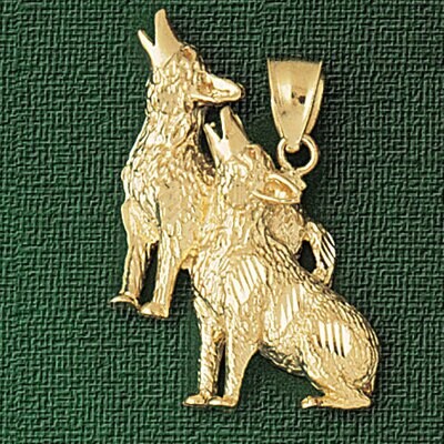 Dazzlers Jewelry Fox Pendant Necklace Charm Bracelet in Yellow, White or Rose Gold 2707, MPN: DZ-27…