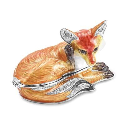 Einstein Red Fox Trinket Box Bejeweled BJ4074, MPN: BJ4074, 191101909573