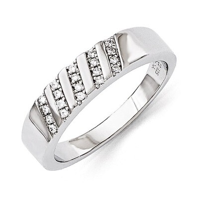 Men&#39;s Ring Sterling Silver &amp; Cubic Zirconia QMP1360, MPN: QMP1360, 191101469015