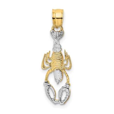 Lobster Charm 14k Gold Rhodium K1916, MPN: K1916, 637218021208
