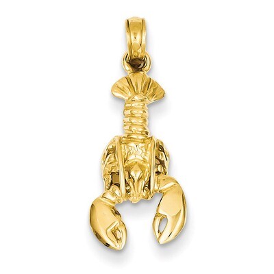 Lobster Pendant 14k Gold C2515, MPN: C2515, 637218044375