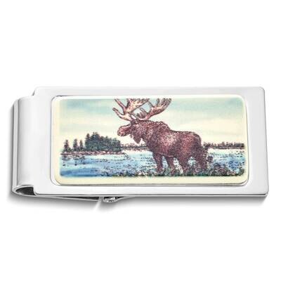 Barlow Designs Color Moose Hinged Money Clip GM24072, MPN: GM24072, 617414580396