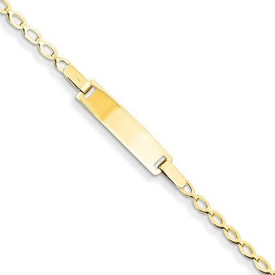 Baby ID Bracelet 14k Gold Polished BID94-6, MPN: BID94-6, 869944827001
